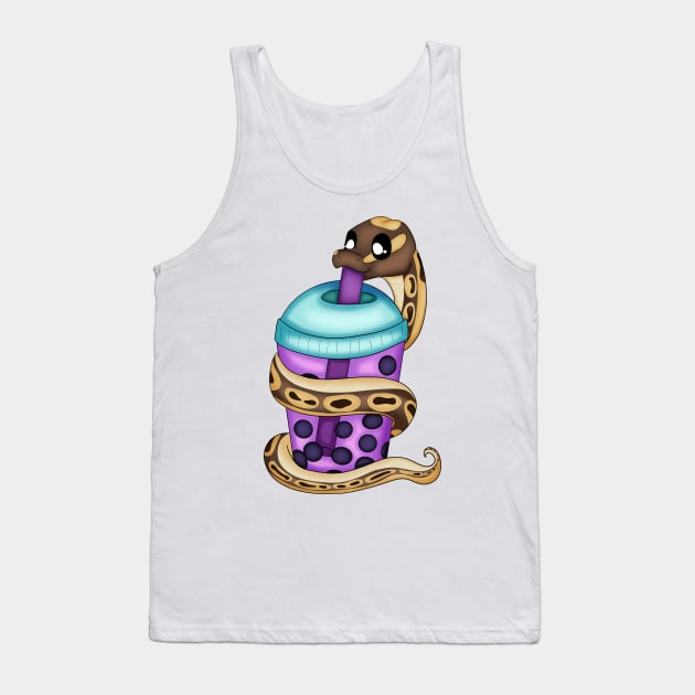 Bubble Tea Snake Tank Top by CaptainShivers